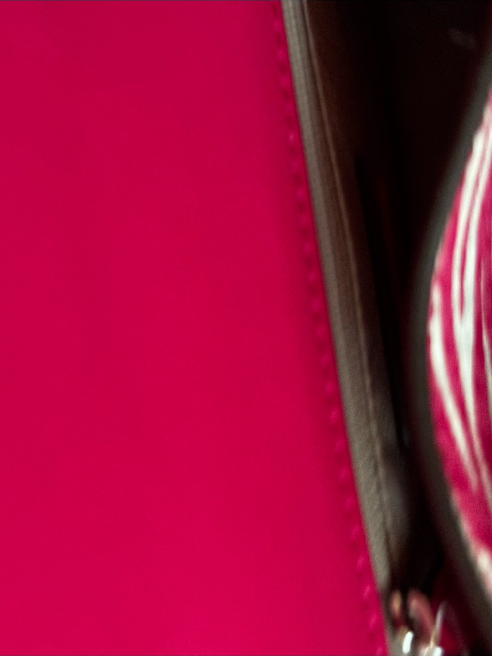 MICHAEL KORS Hot Pink and White Zebra Print Chain Crossbody - Picture 7 of 8